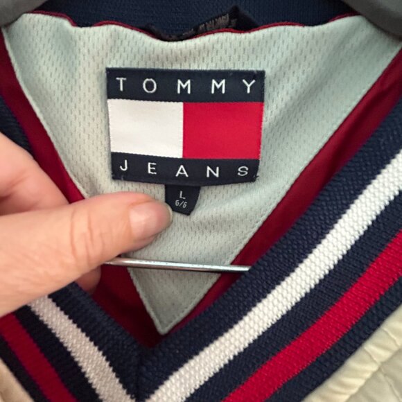 VINTAGE Original Tommy Hilfiger quilted puffer jacket/sweatshirt from the 90" - Picture 8 of 9
